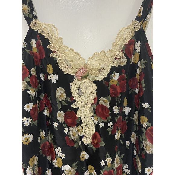 NWOT Y2k Amy’s Boutique 2-Piece Floral Rose Accent Nightie and Robe Women’s M - Picture 3 of 7